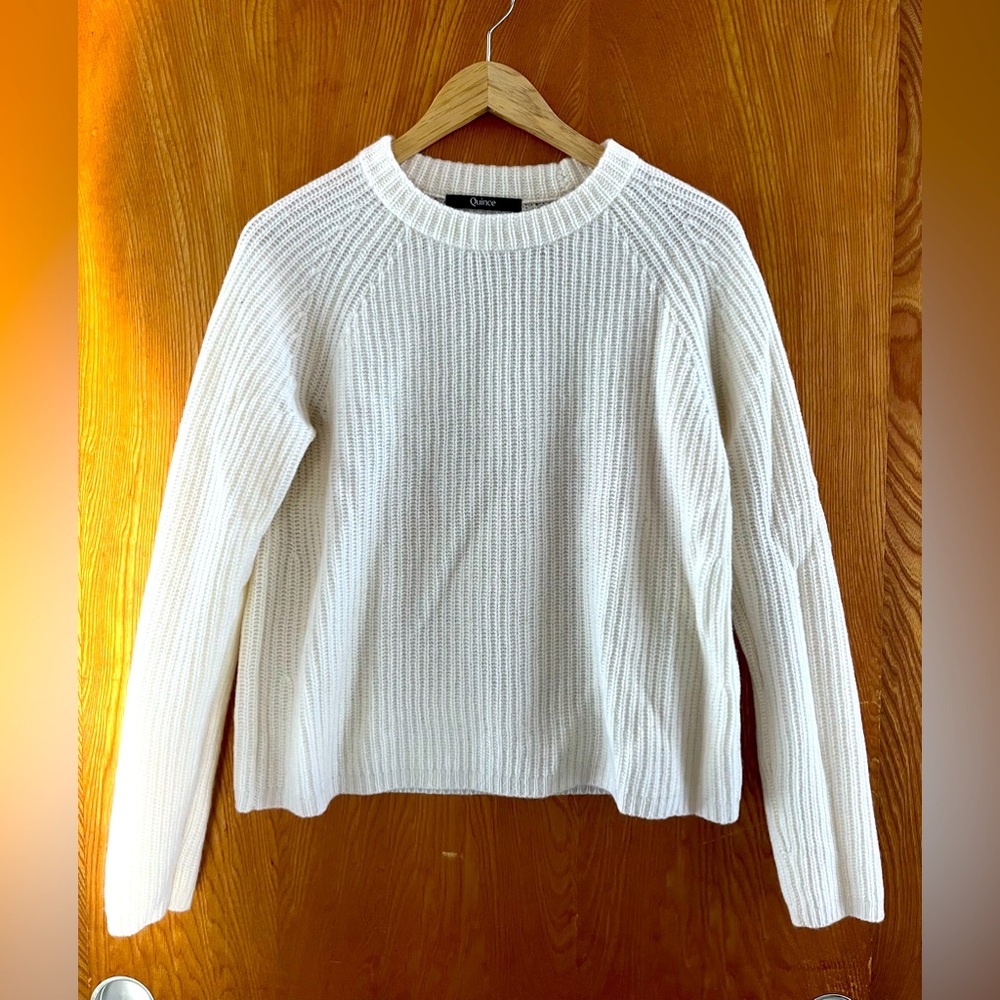 Quince Mongolian Cashmere Fisherman Cable Sweater